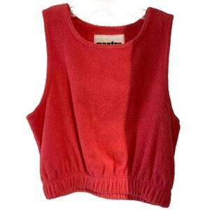 NEW MANTRA women's textured tank in orange